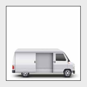 Vogn med 1 skydedør