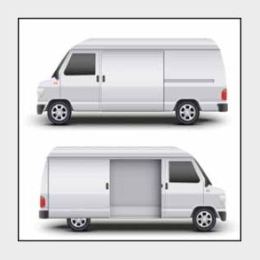 Vogn med 2 skydedøre